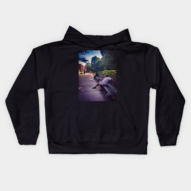 Saint Nicholas Park Harlem Manhattan NYC Kids Hoodie by eleonoraingrid